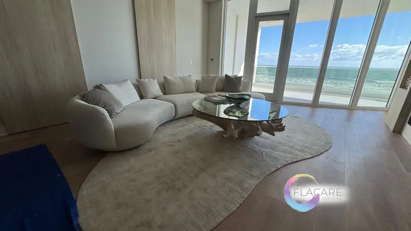 Luxury ocean view living room