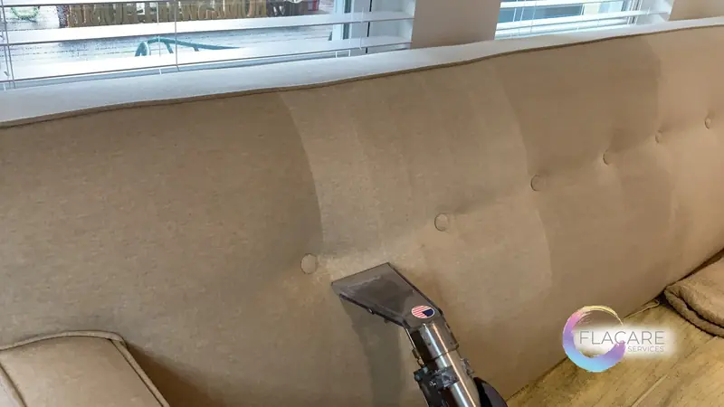 Sofa cleaning before and after