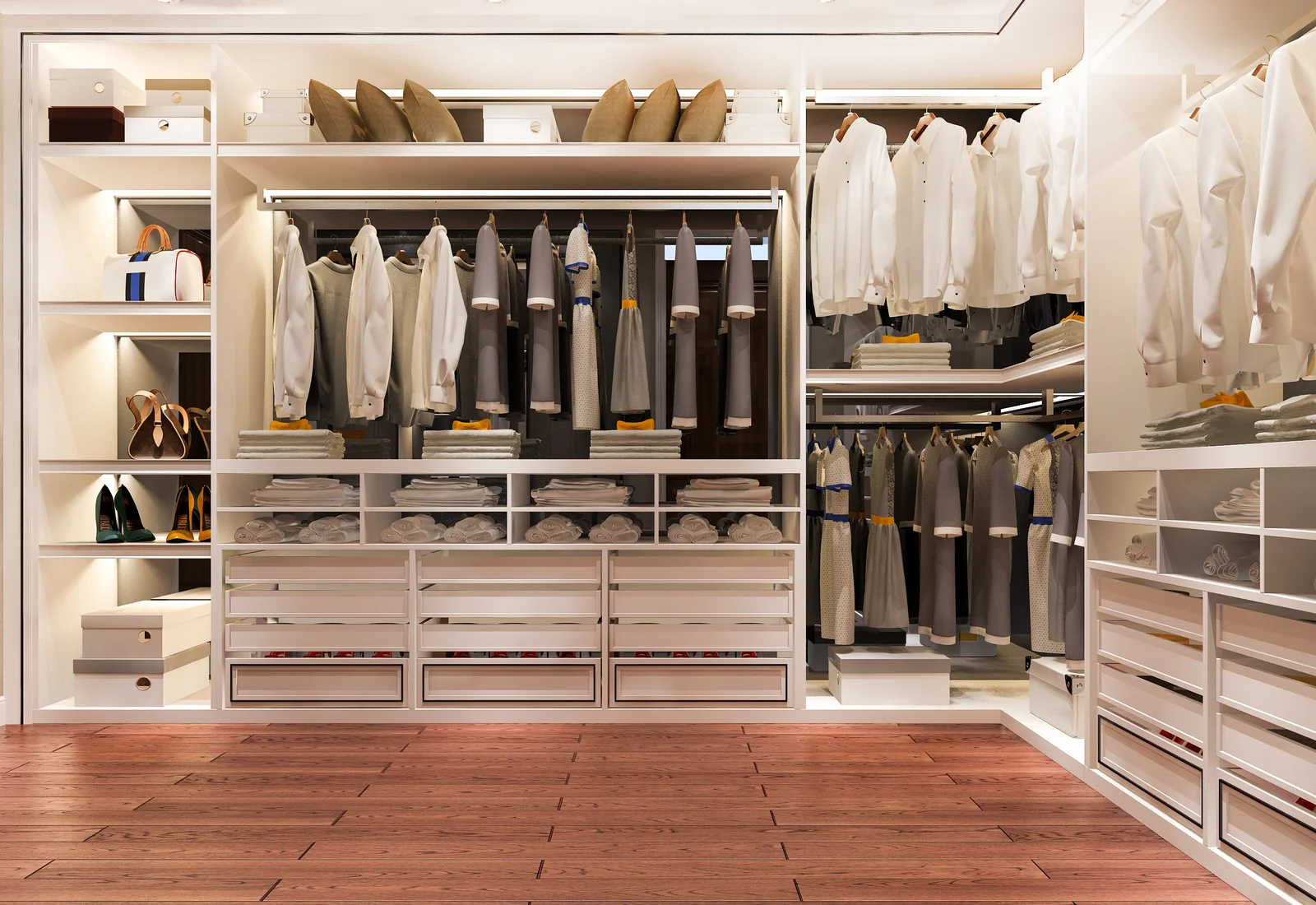 Tailored walk-in closet solution