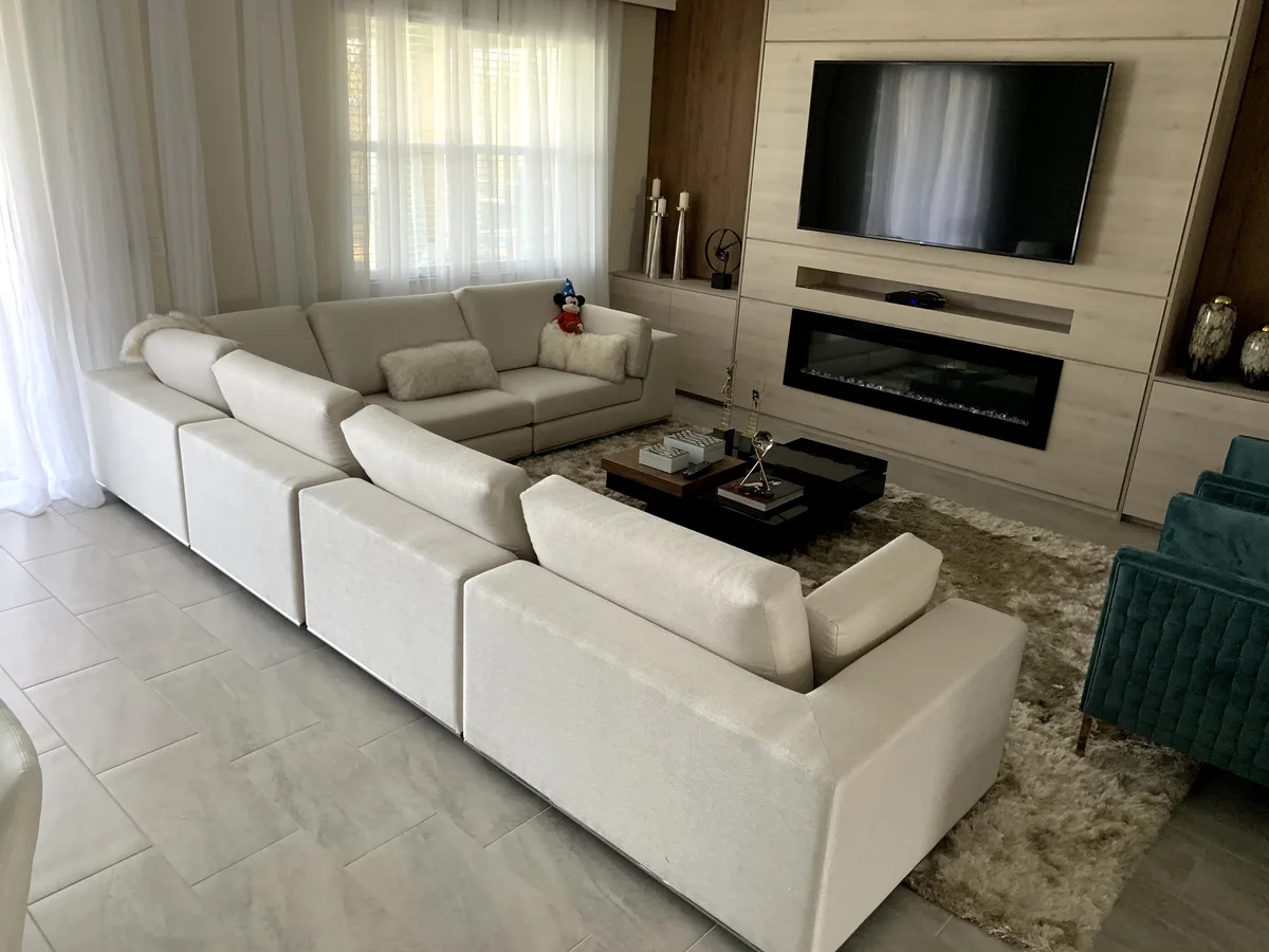 Refreshed sofa cushions